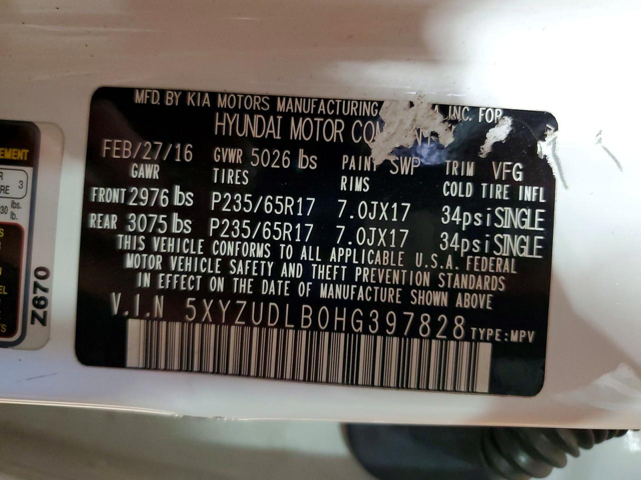 Hyundai SANTA FE 2.4l