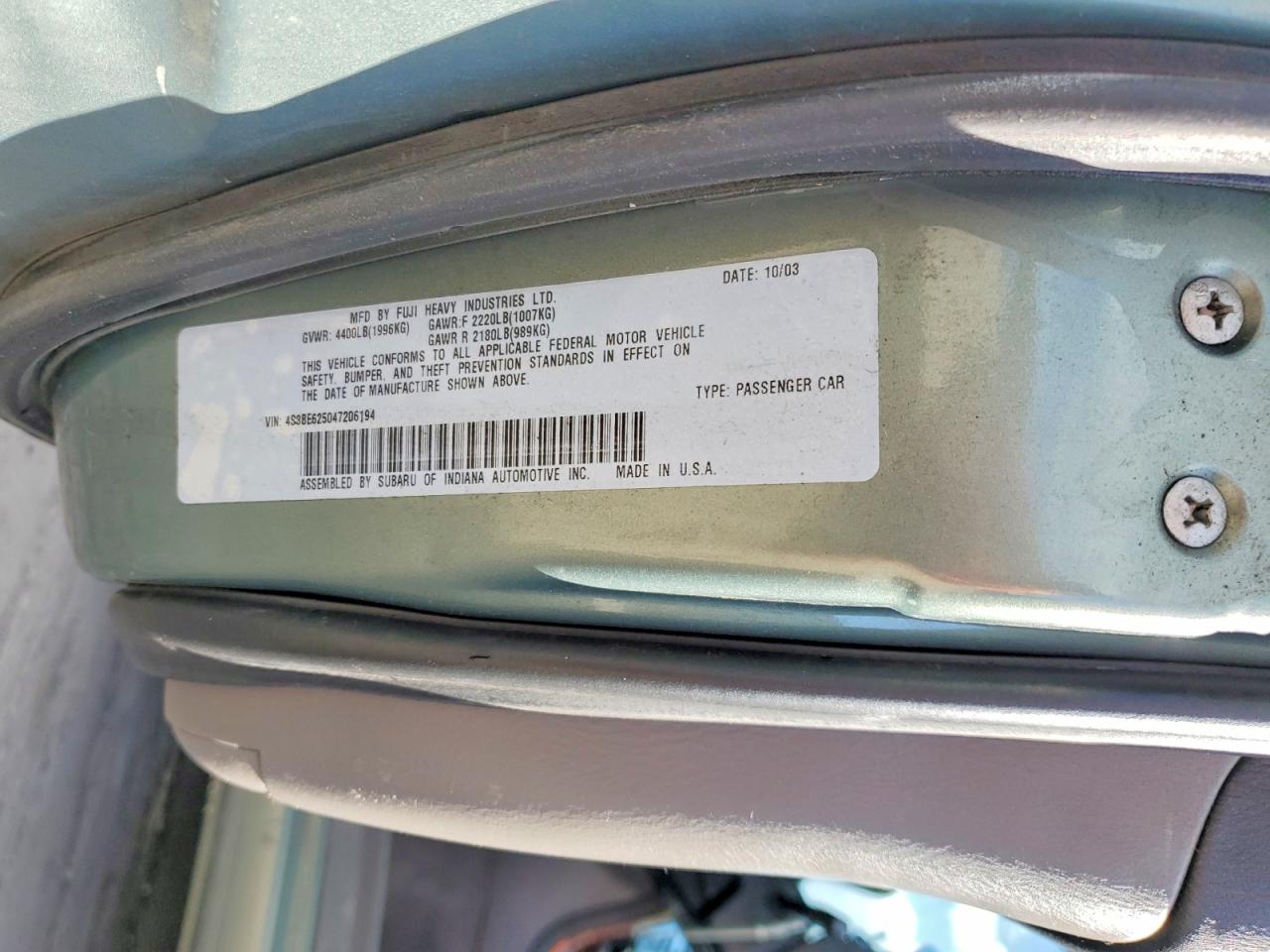 Subaru Legacy L Special