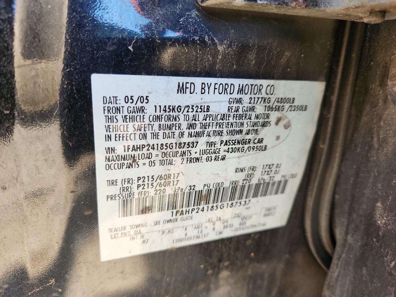 Ford Five Hundr Sel