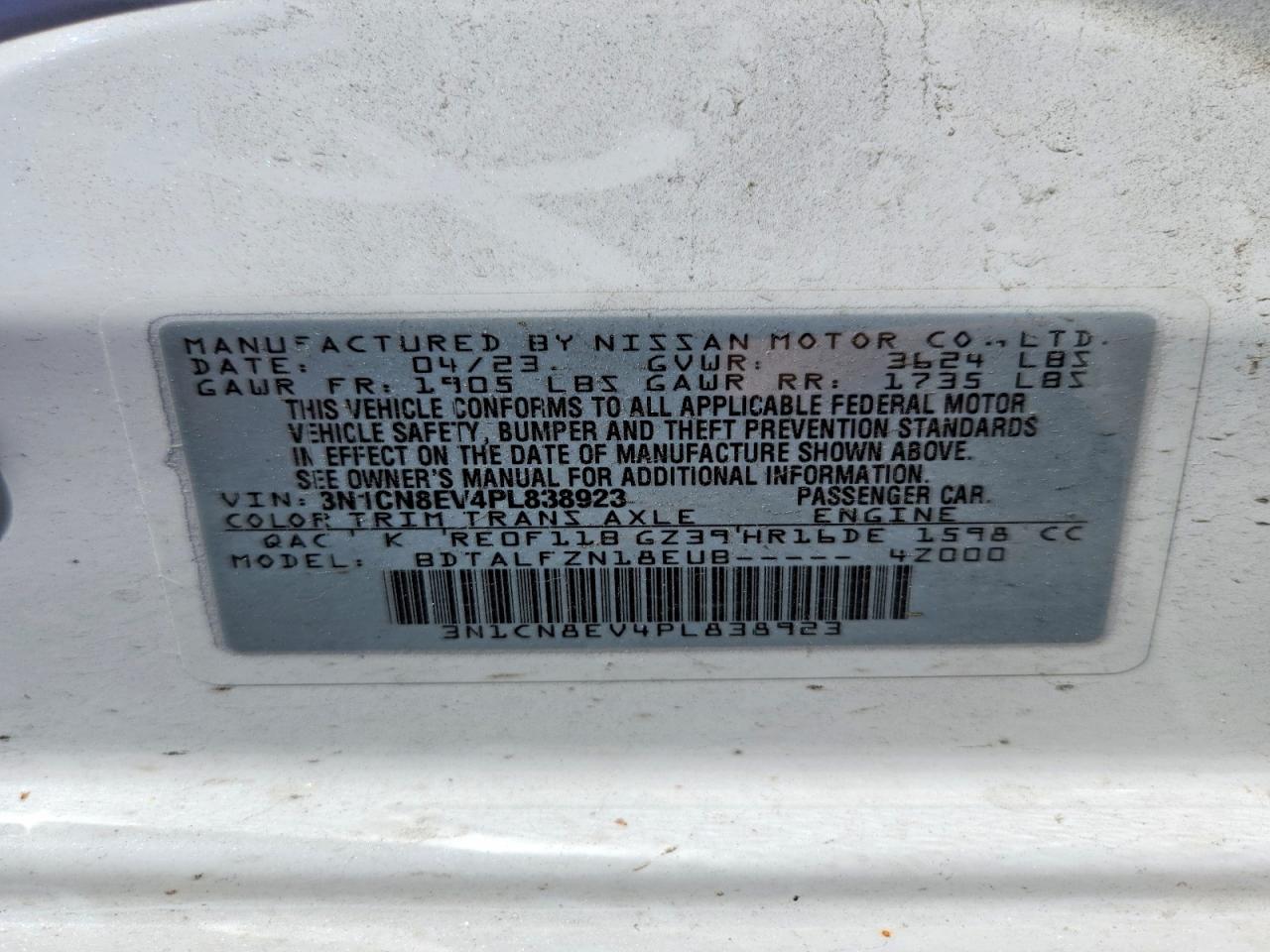 Nissan Versa Sv