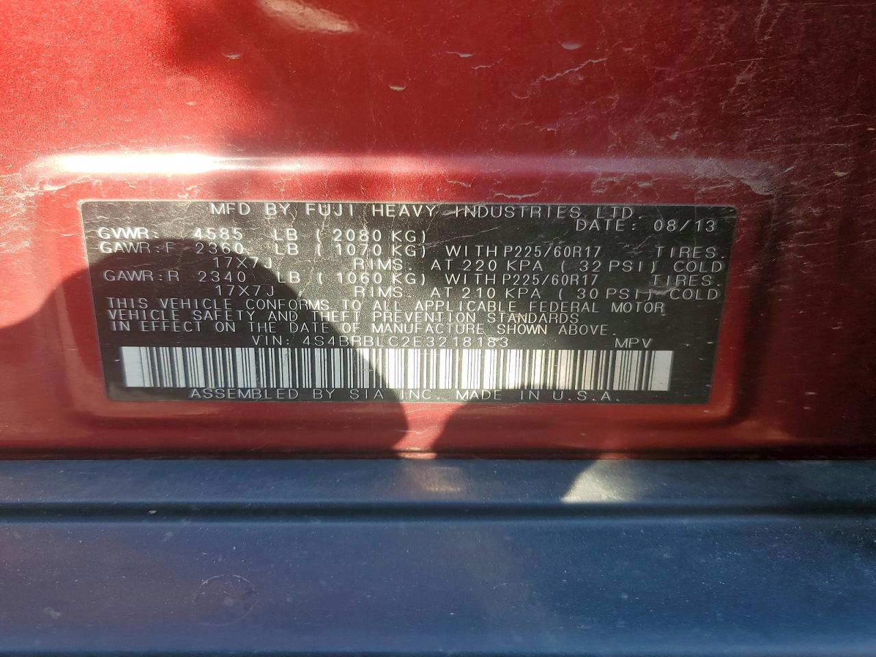 Subaru Outback 2.5i Limited