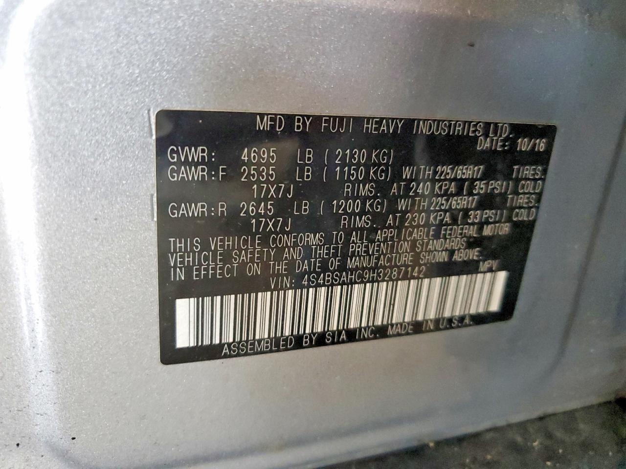Subaru Outback 2.5i Premium