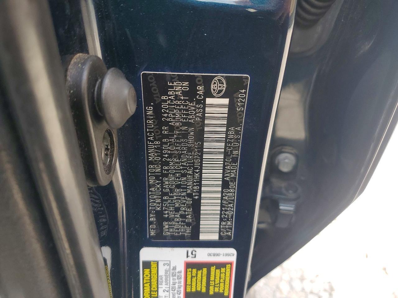 Toyota Camry Le