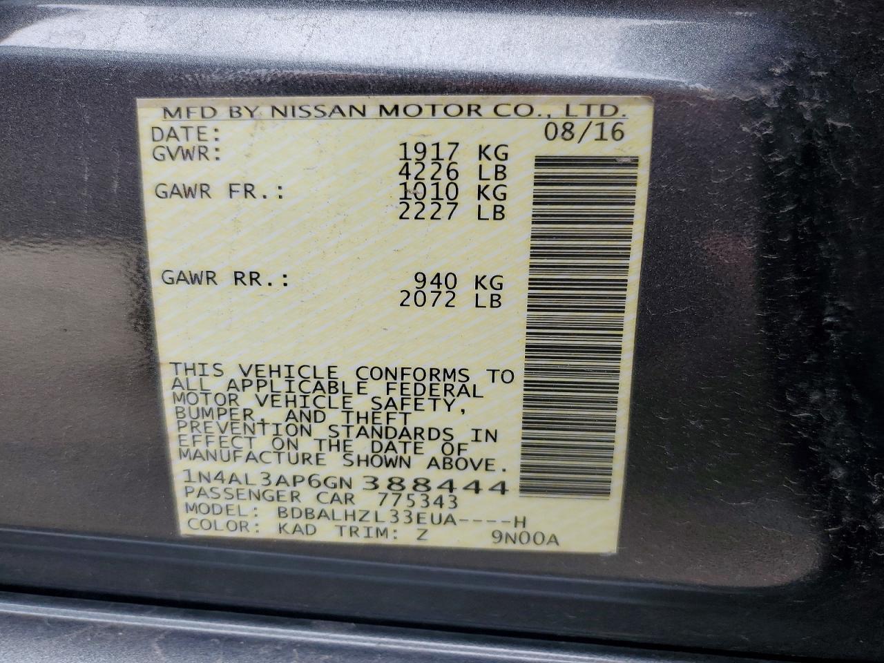 Nissan Altima 2.5 Sr