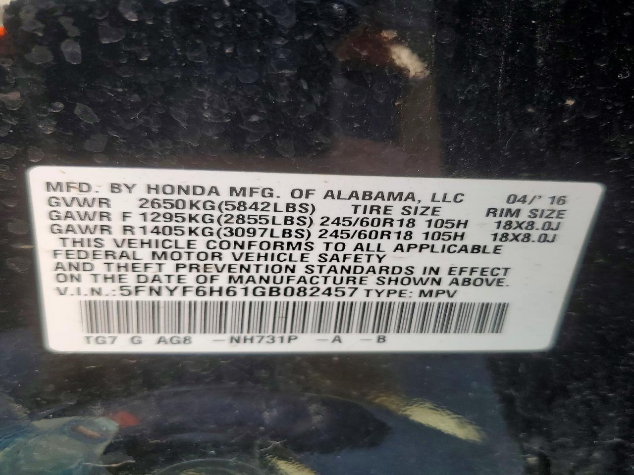Honda Pilot Exl