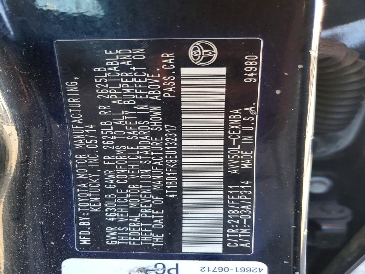 Toyota Camry Le
