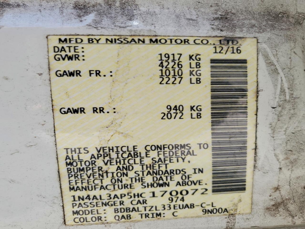 Nissan Altima 2.5 Sl