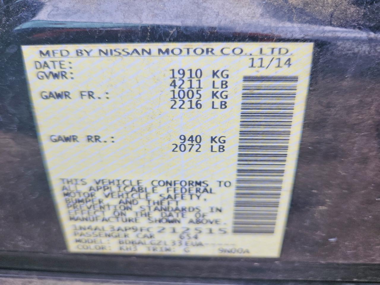 Nissan Altima 2.5 S