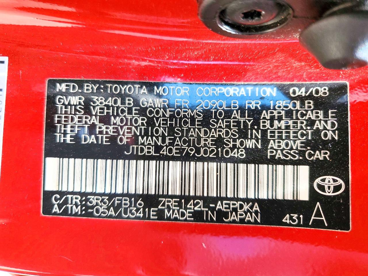 Toyota Corolla Le