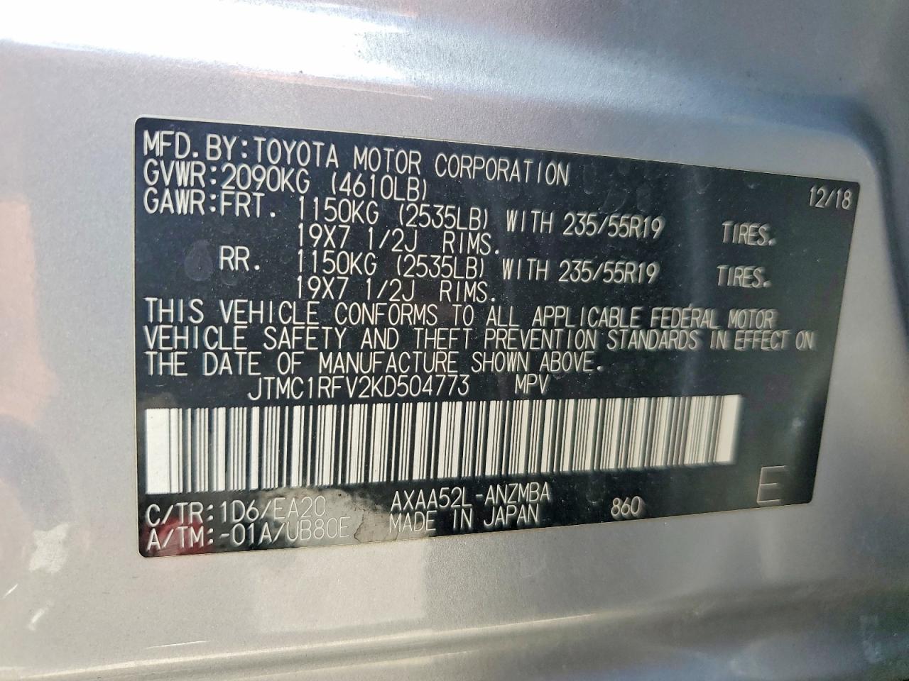 Toyota RAV4 Xle Premium
