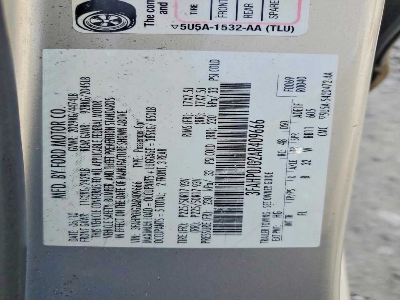 Ford Fusion Sel