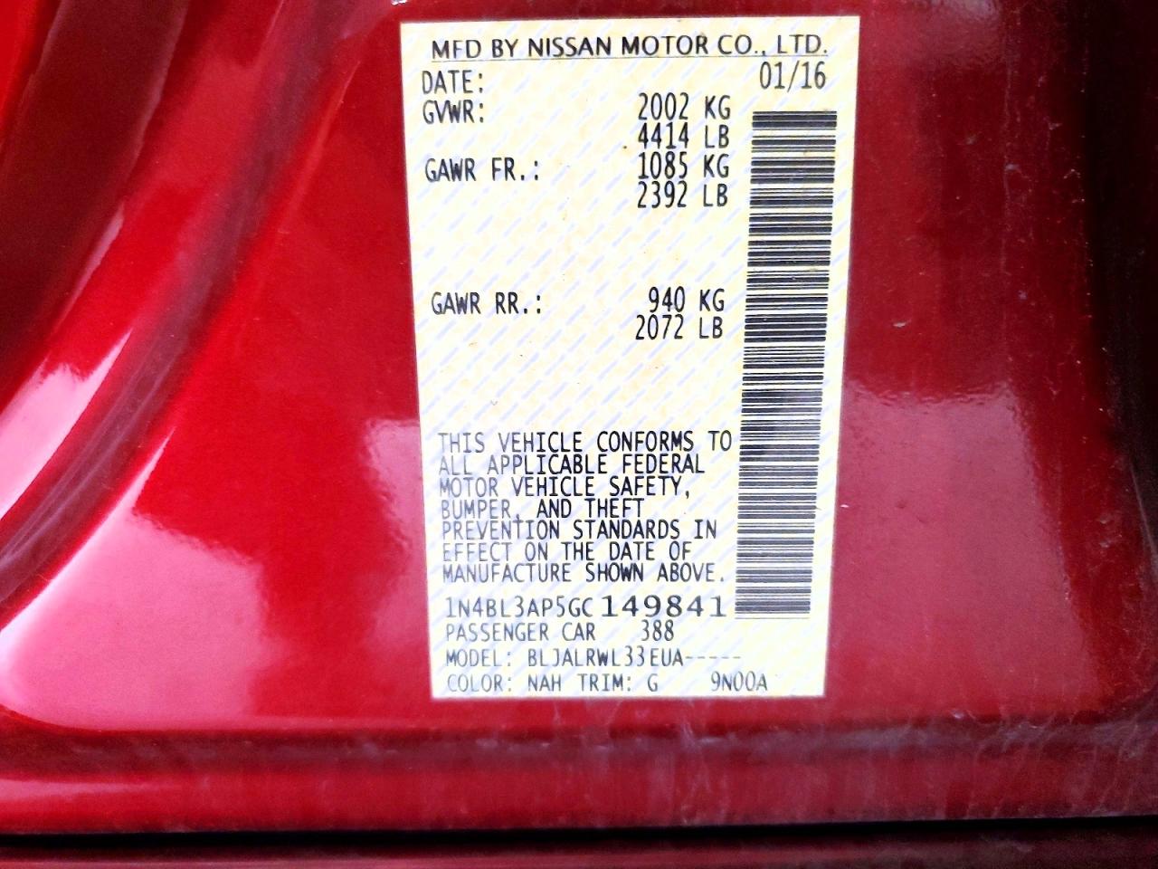 Nissan Altima 3.5 Sl