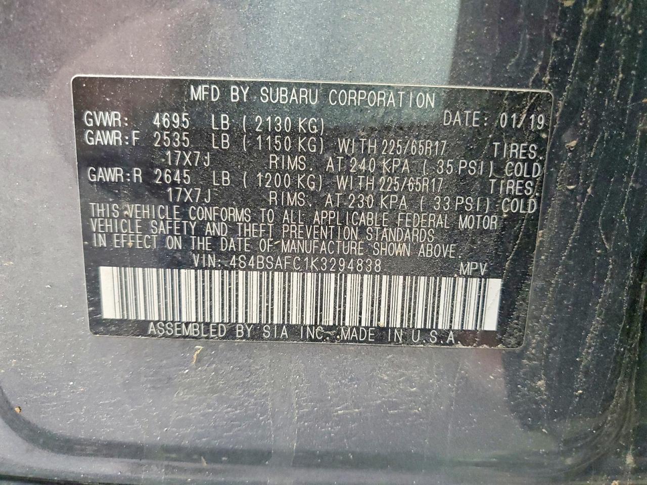 Subaru Outback 2.5i Premium