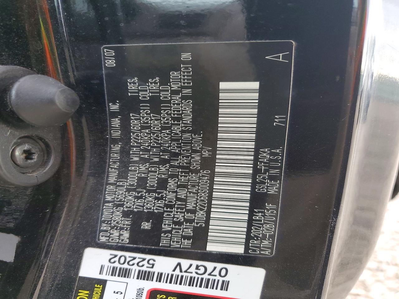 Toyota Sienna Xle Limited