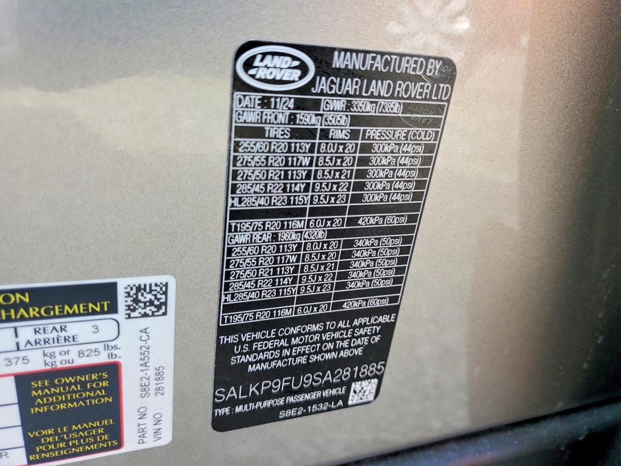 Land Rover Range Rover Se