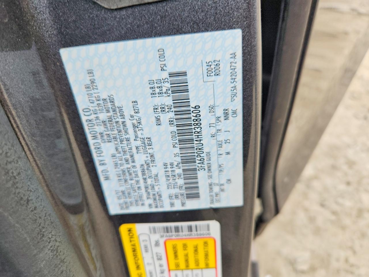 Ford Fusion Titanium Hev