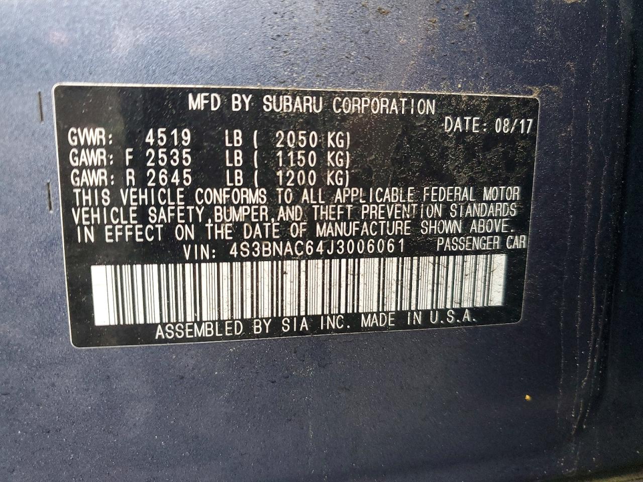 Subaru Legacy 2.5i Premium