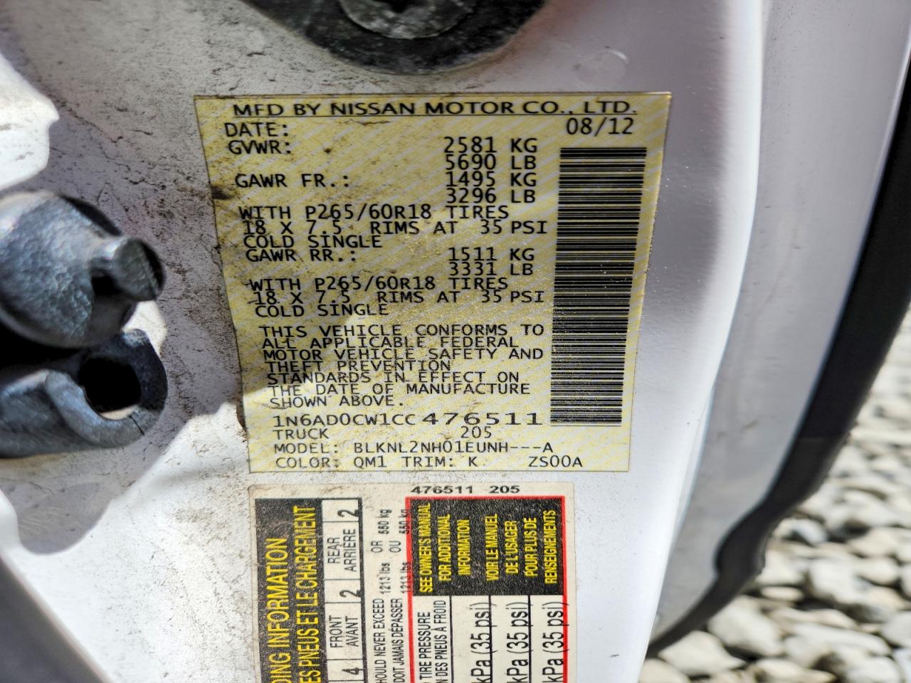 Nissan Frontier Sv V6
