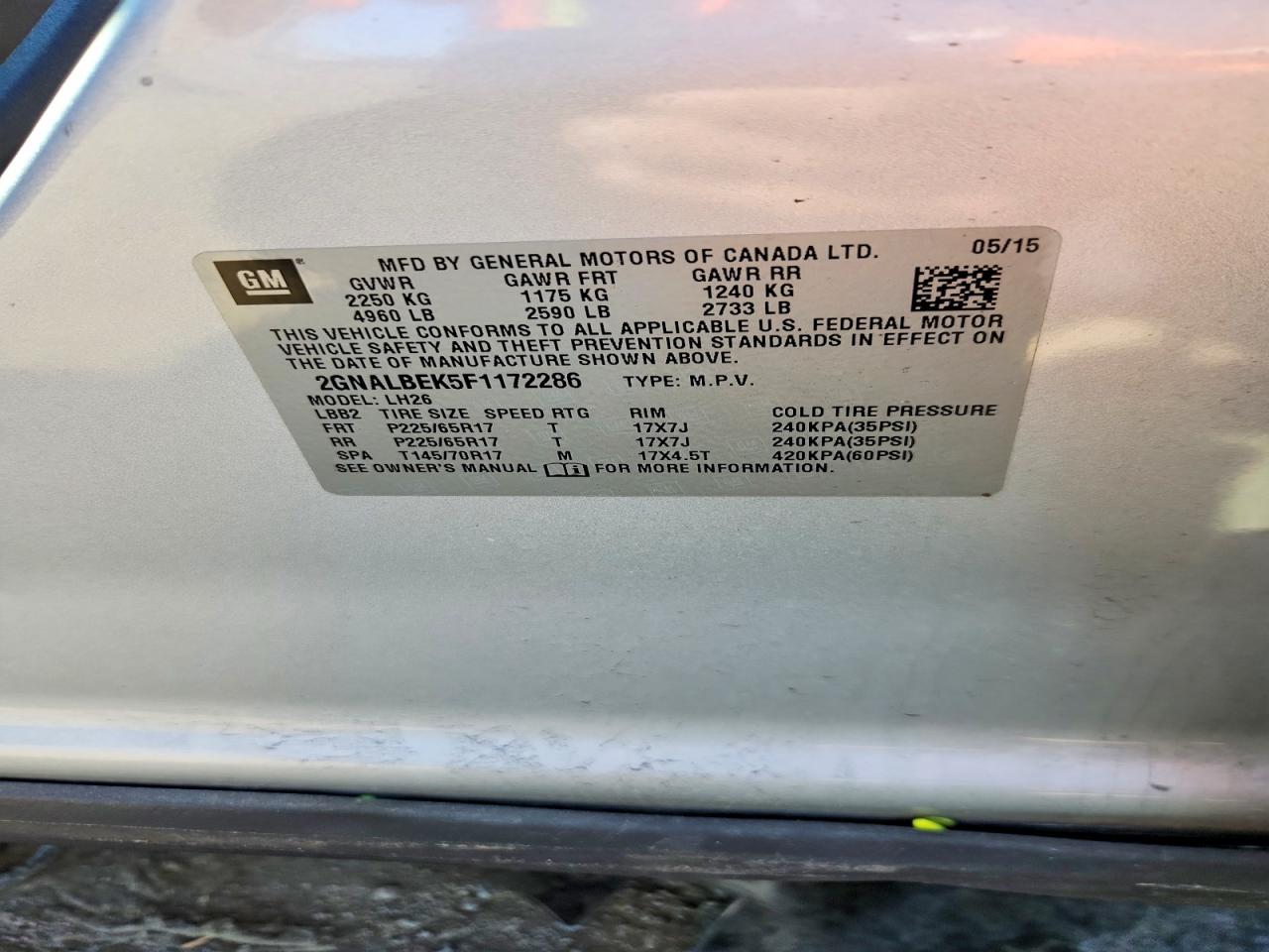 Chevrolet Equinox Lt