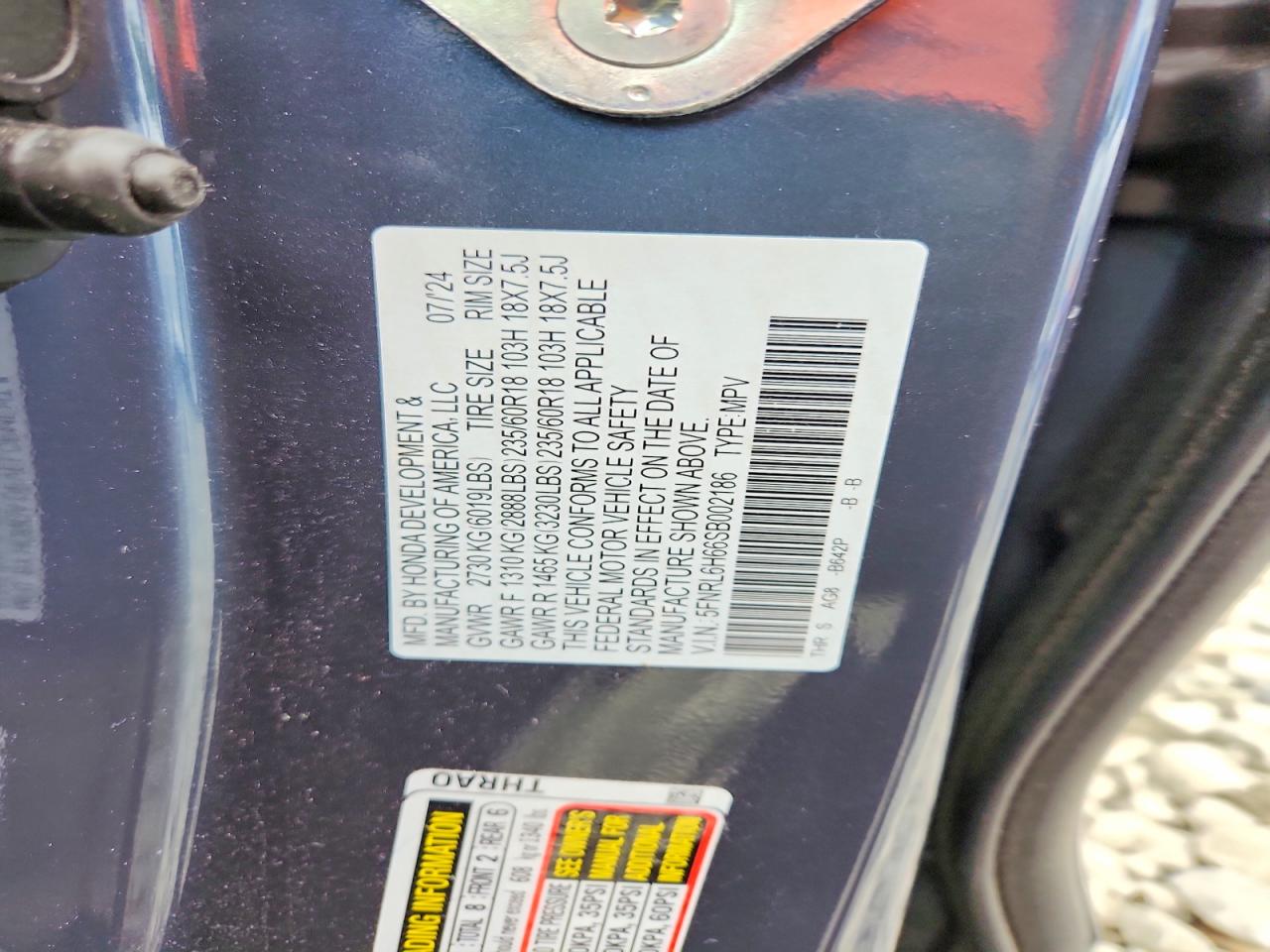 Honda Odyssey Exl