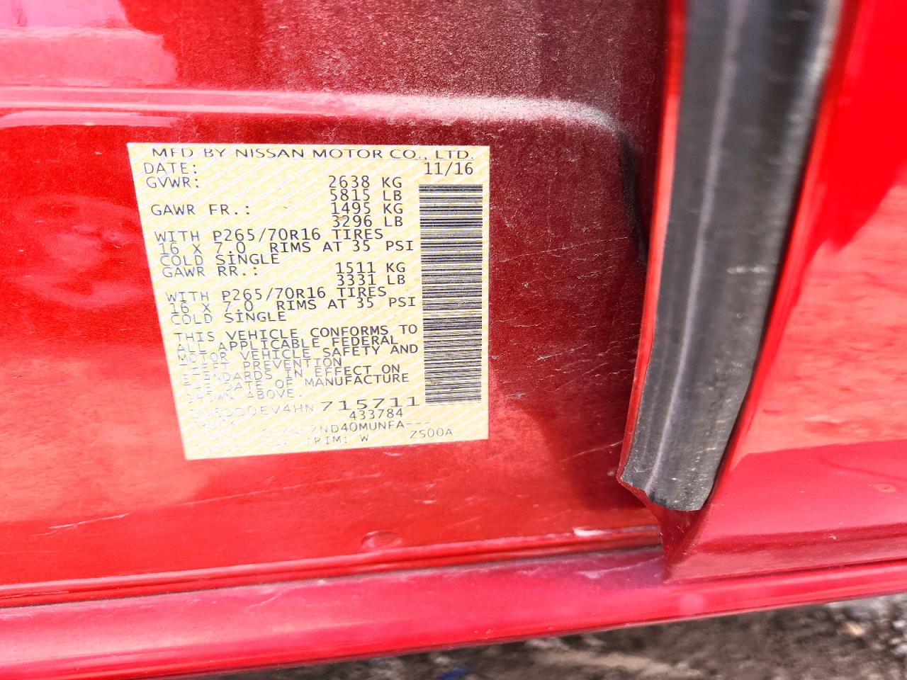 Nissan Frontier Sv