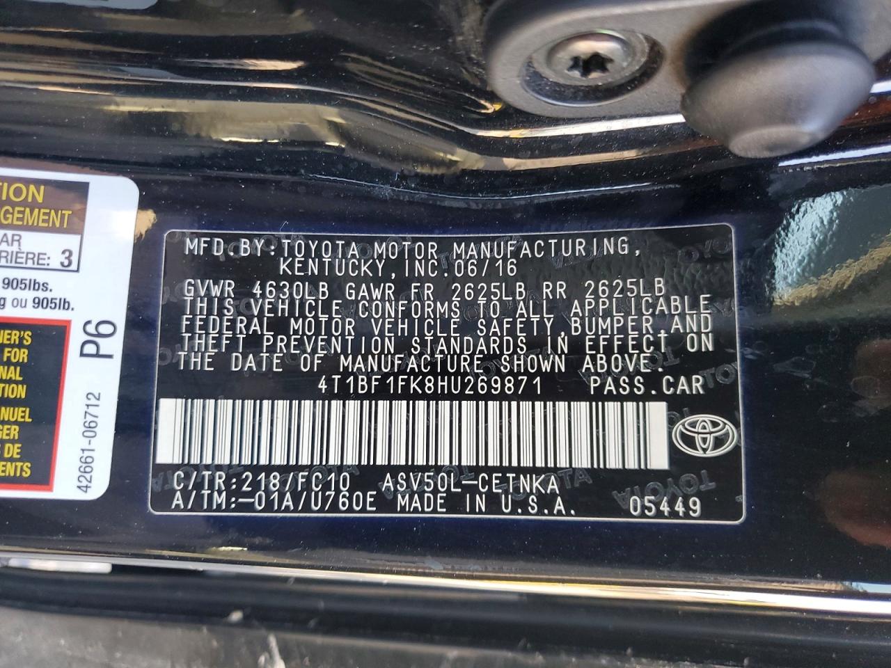Toyota Camry Le
