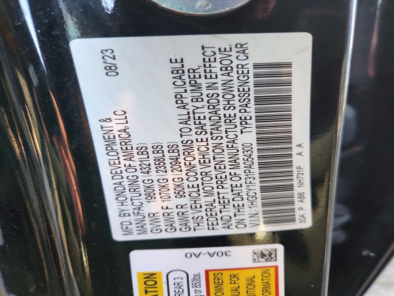 Honda Accord Ex