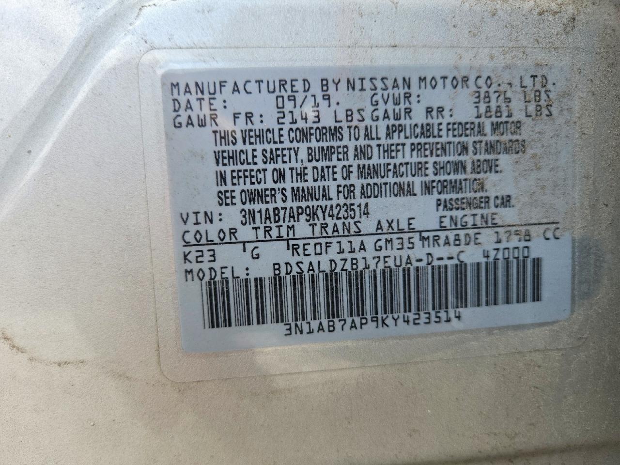 Nissan Sentra Sv