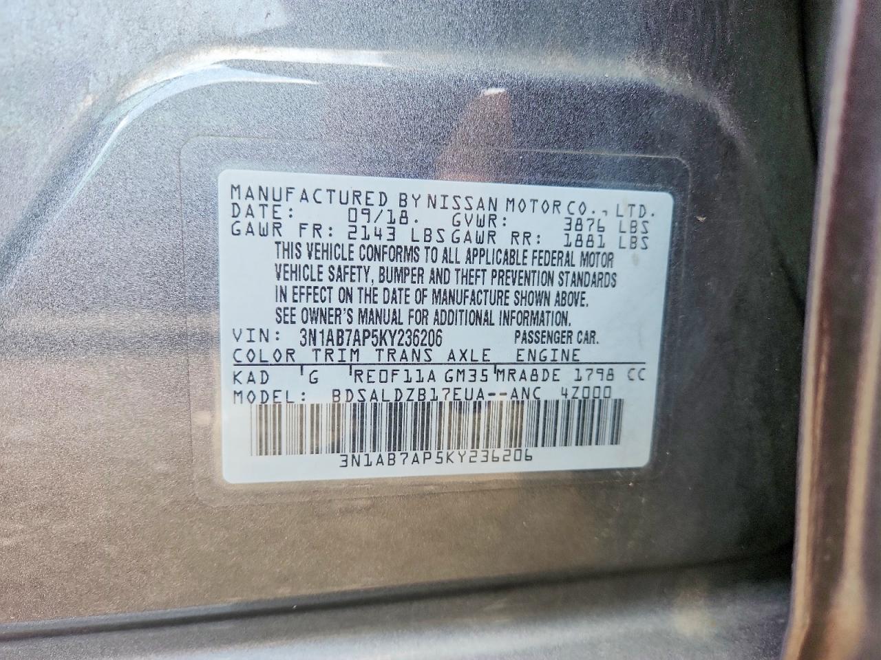 Nissan Sentra Sv