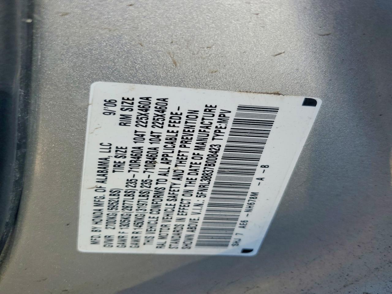 Honda Odyssey Touring