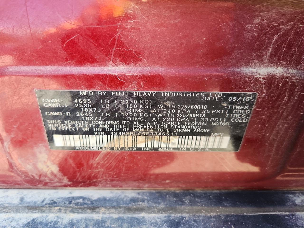 Subaru Outback 2.5i Limited