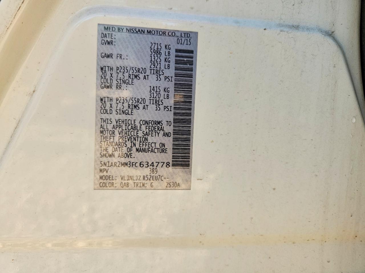 Nissan Pathfinder Platinum
