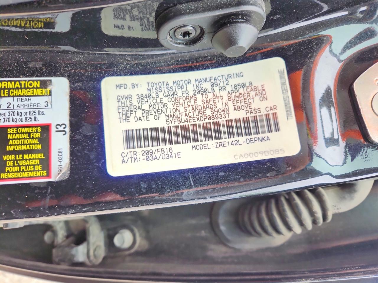Toyota Corolla Le