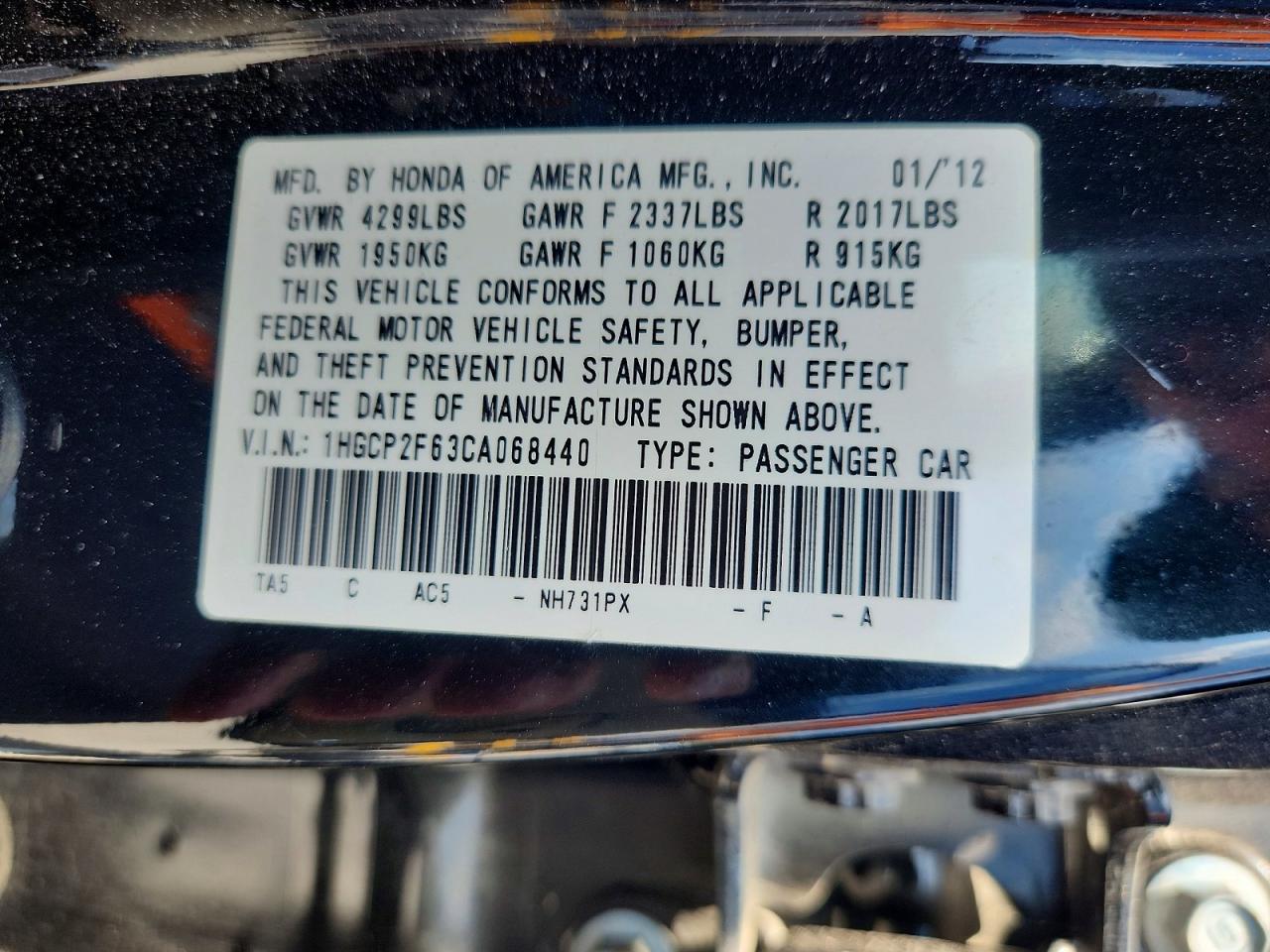 Honda Accord Se
