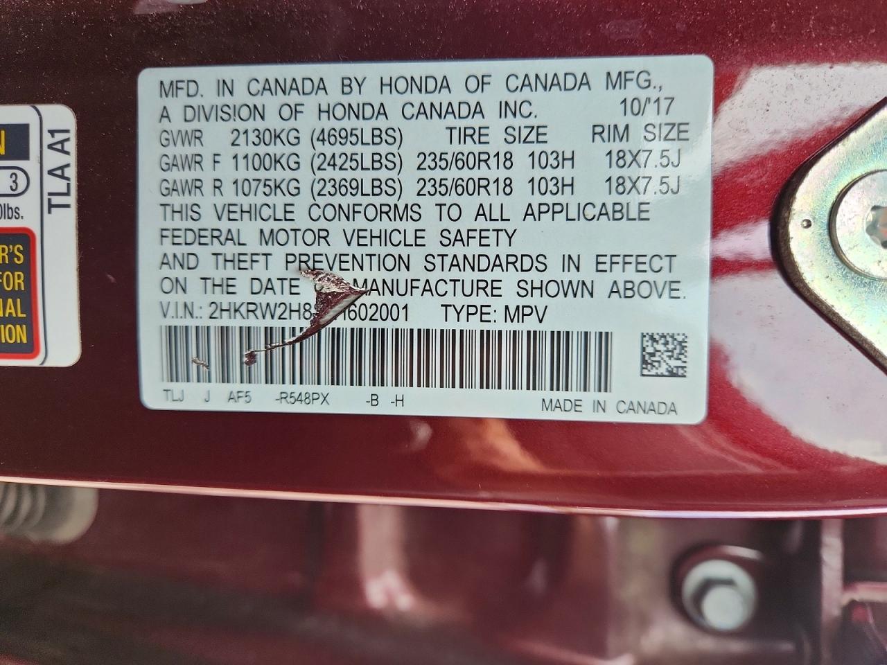Honda Crv Exl