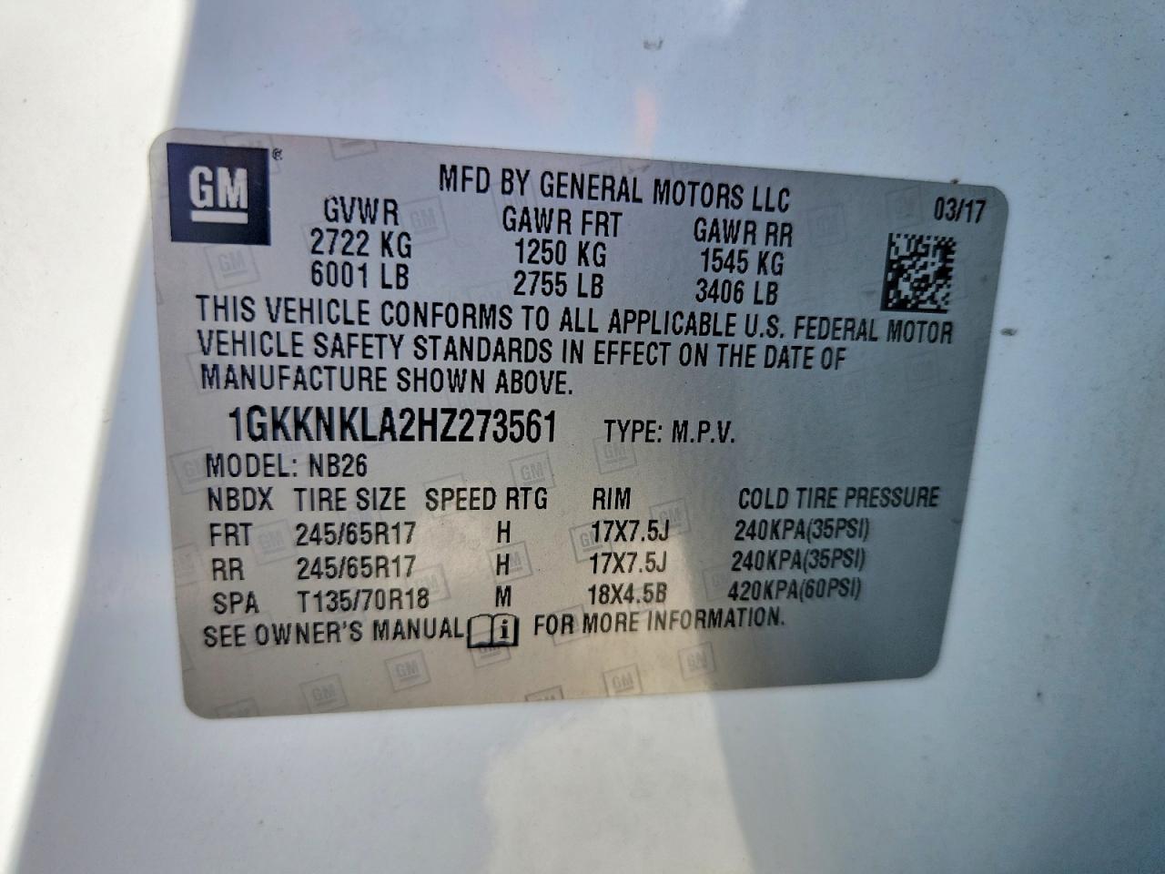 GMC Acadia Sle