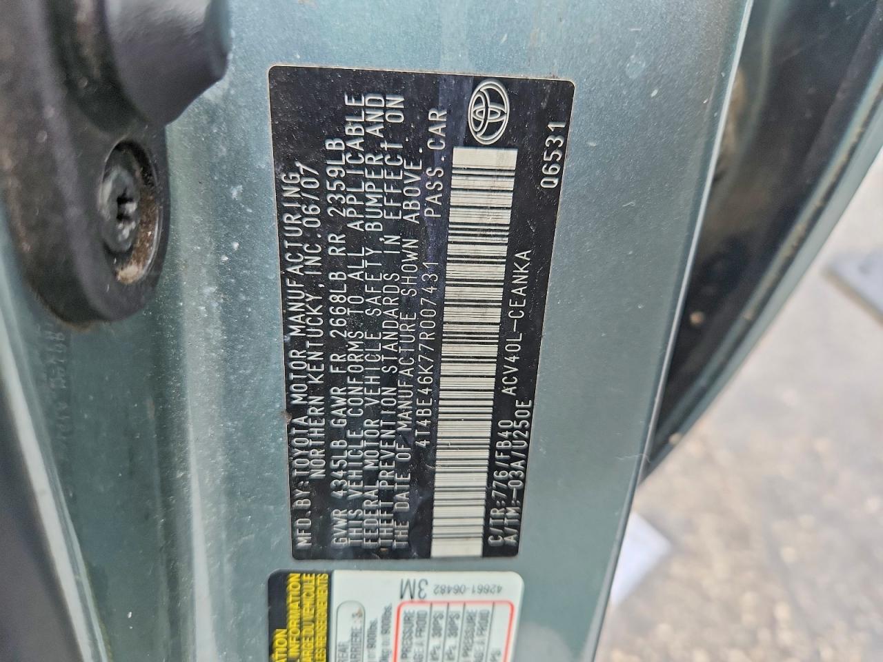 Toyota Camry Le