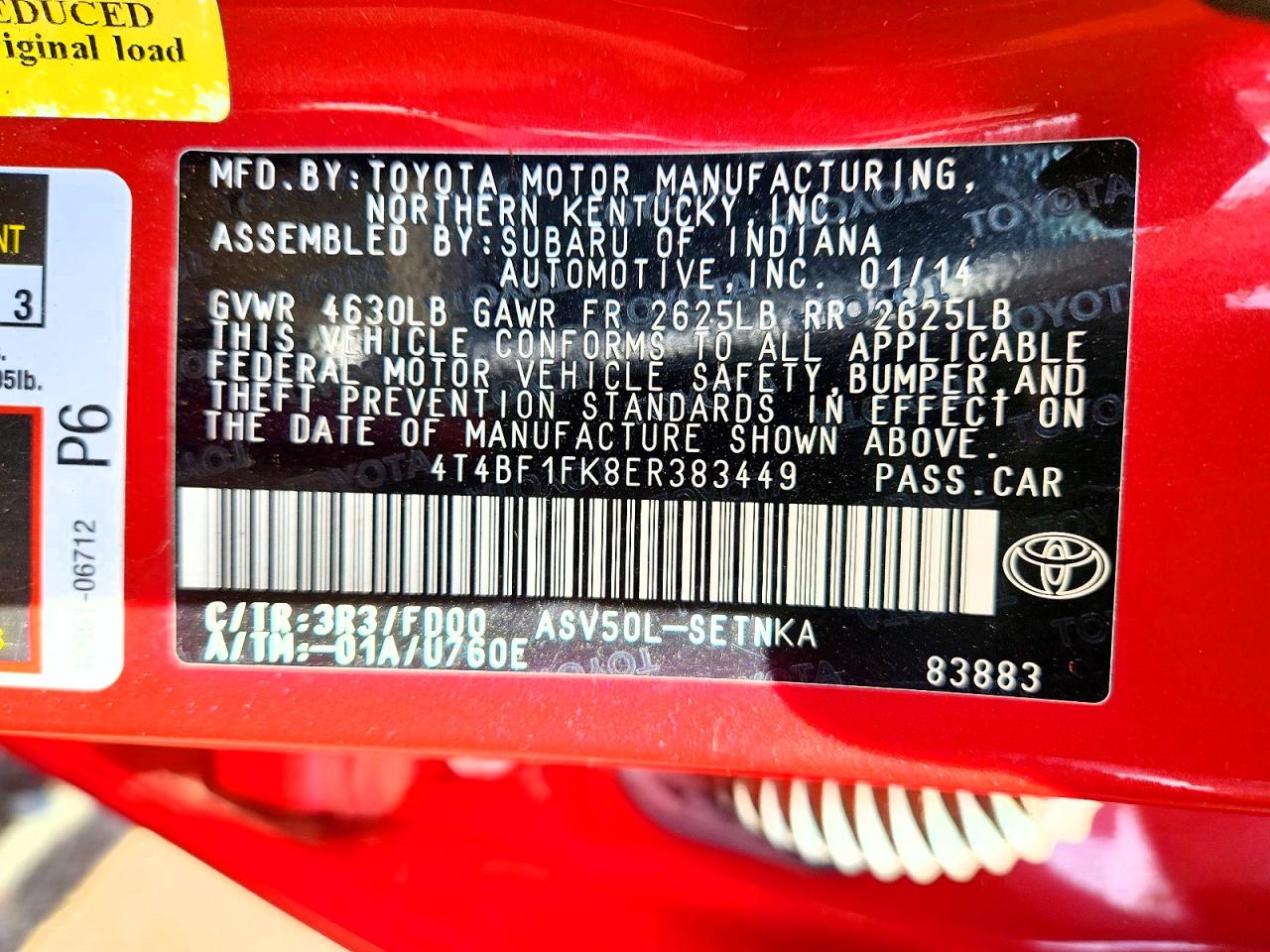 Toyota Camry Le