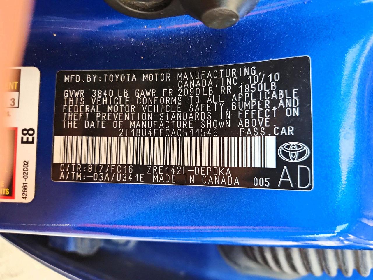 Toyota Corolla Le