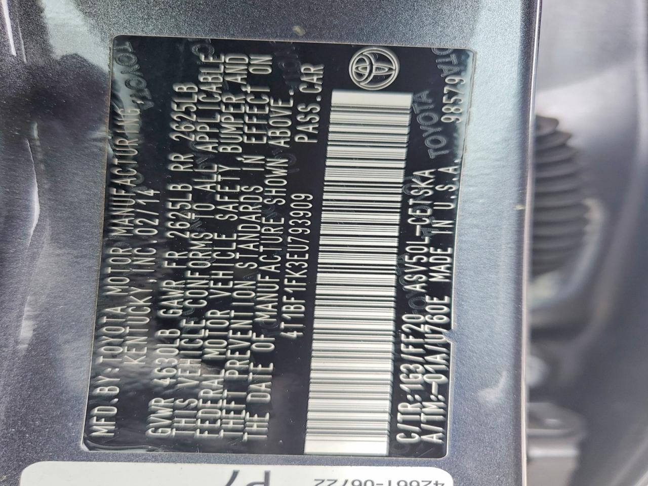 Toyota Camry Se