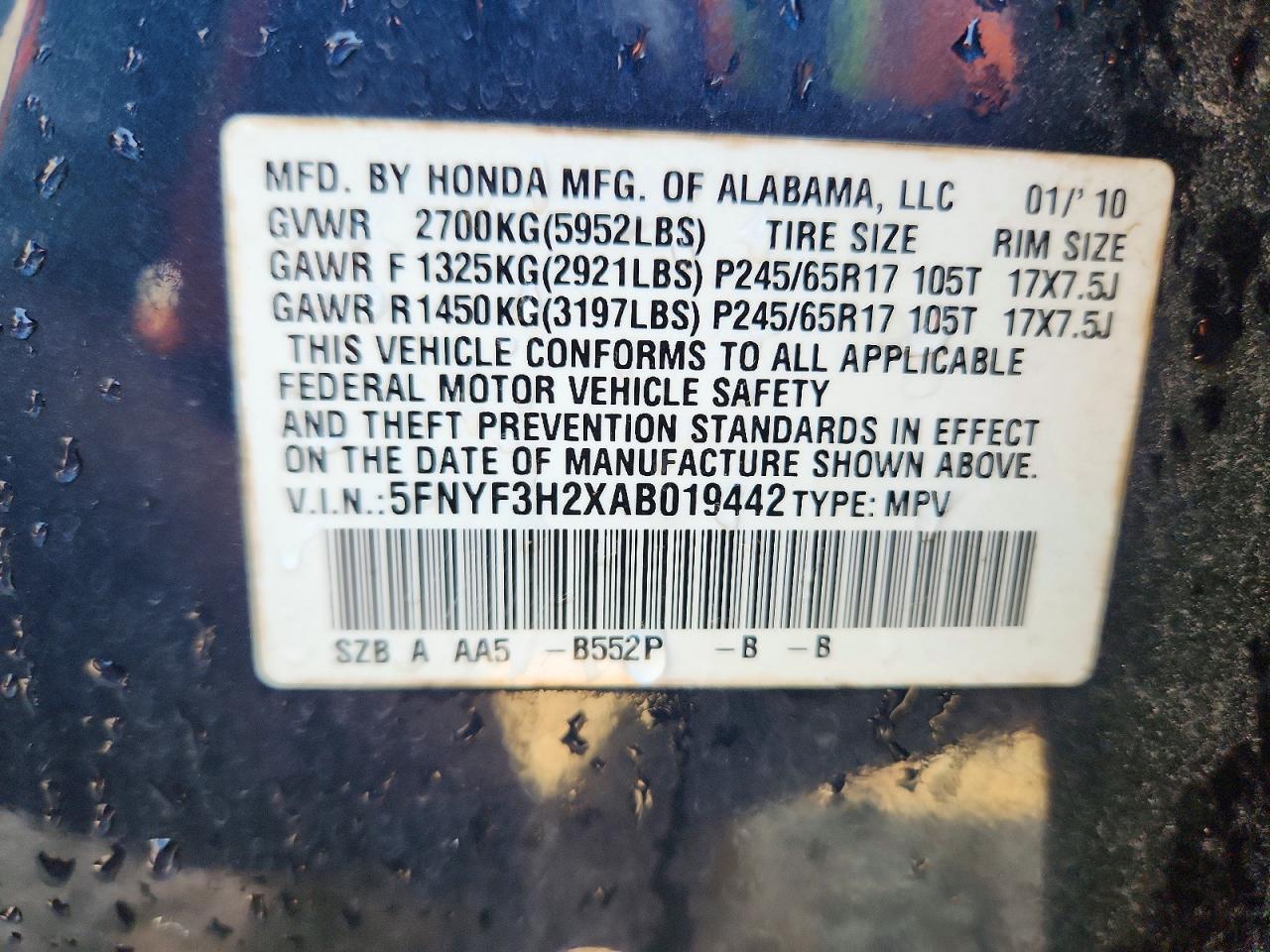 Honda Pilot Lx