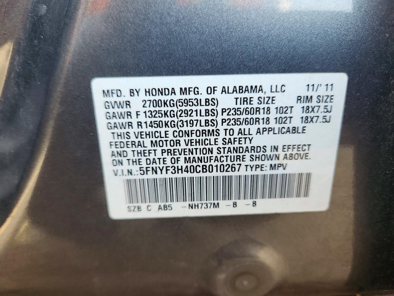 Honda Pilot Ex