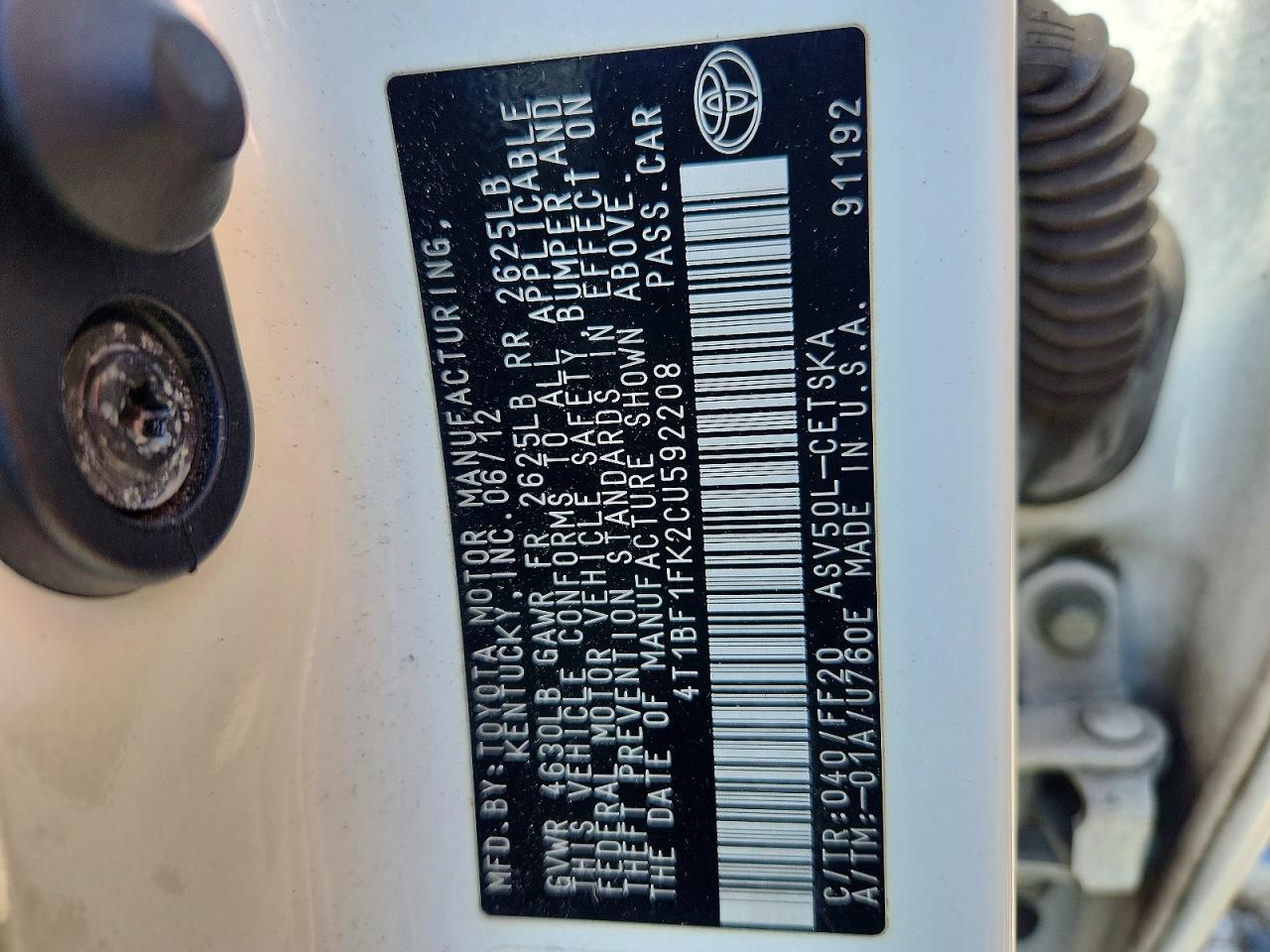 Toyota Camry Se