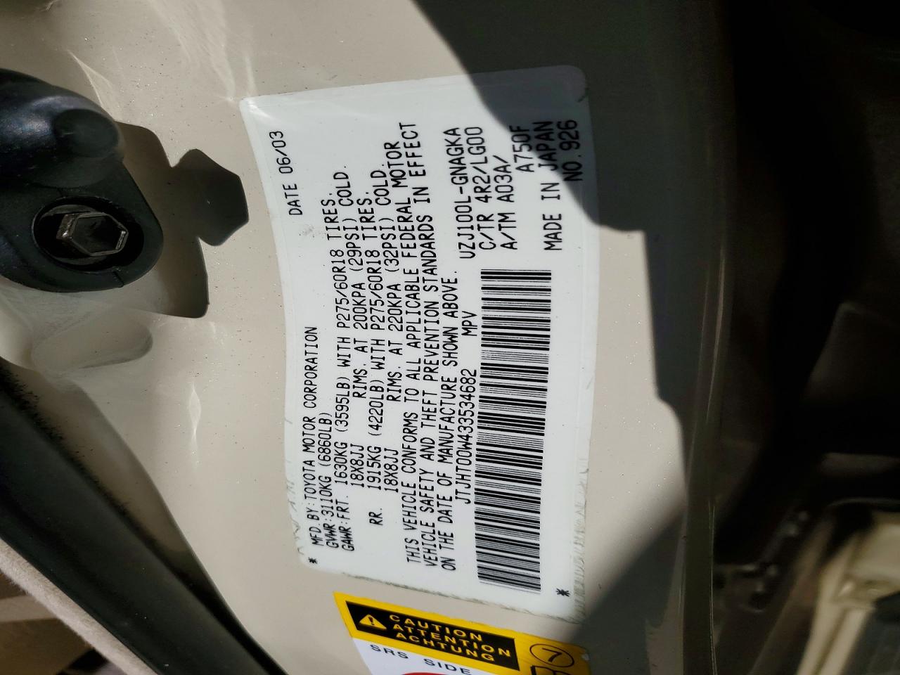 Lexus Lx470 470