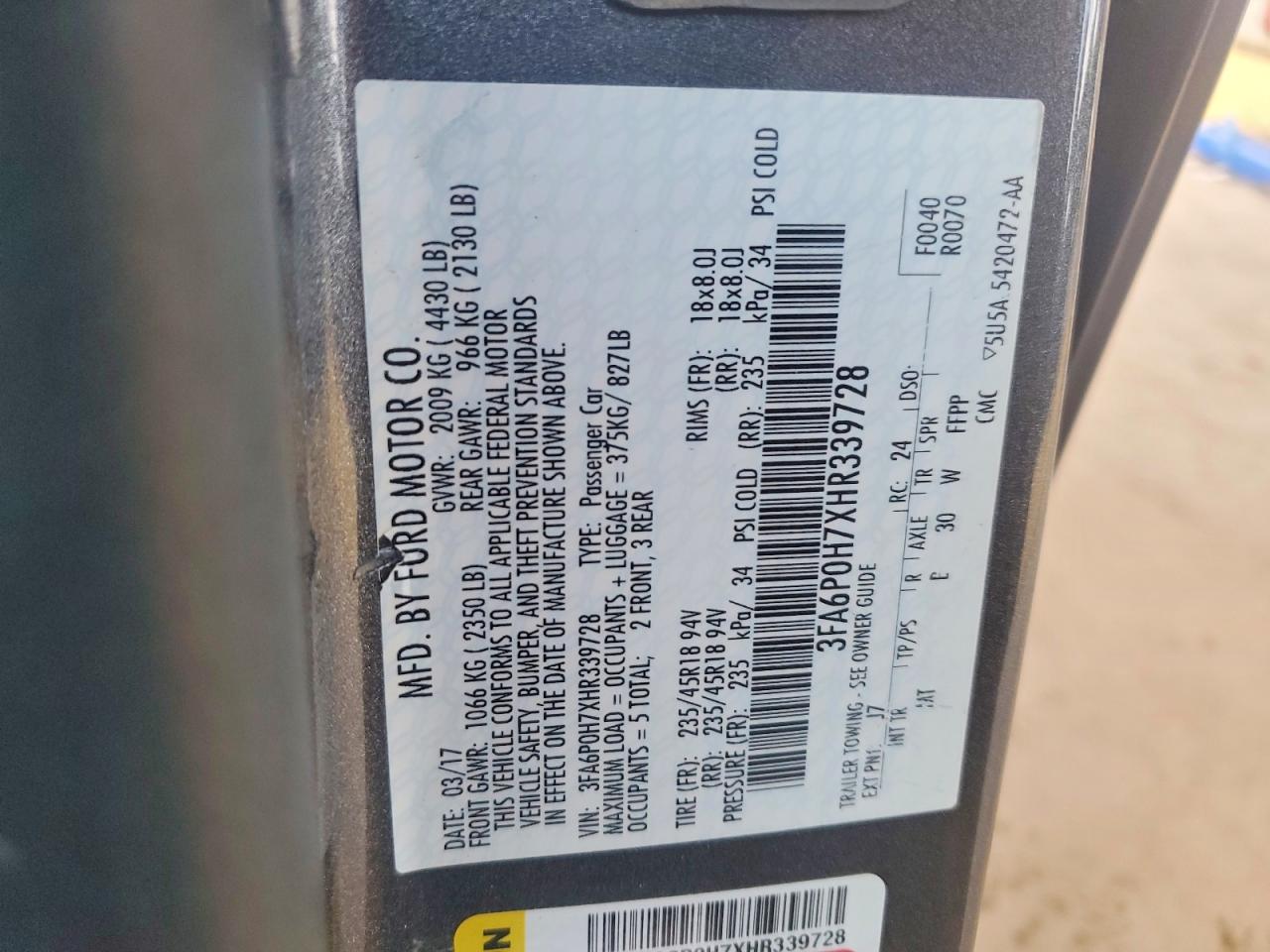 Ford Fusion Se