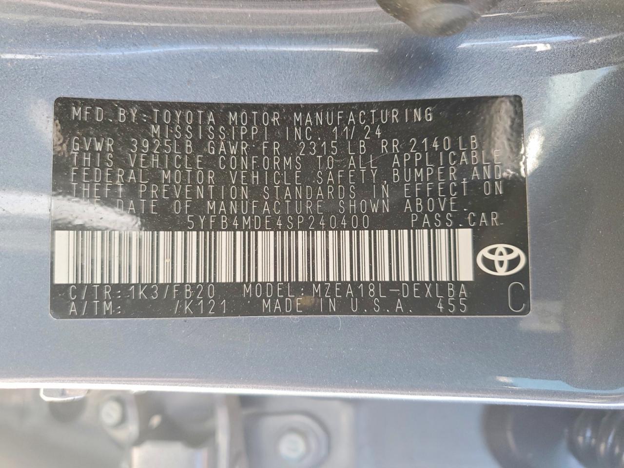 Toyota Corolla Le
