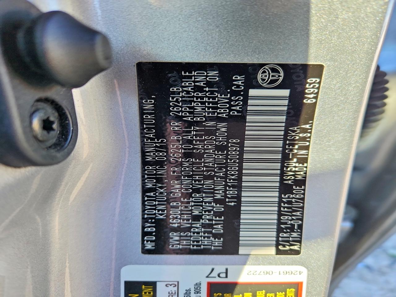 Toyota Camry Se