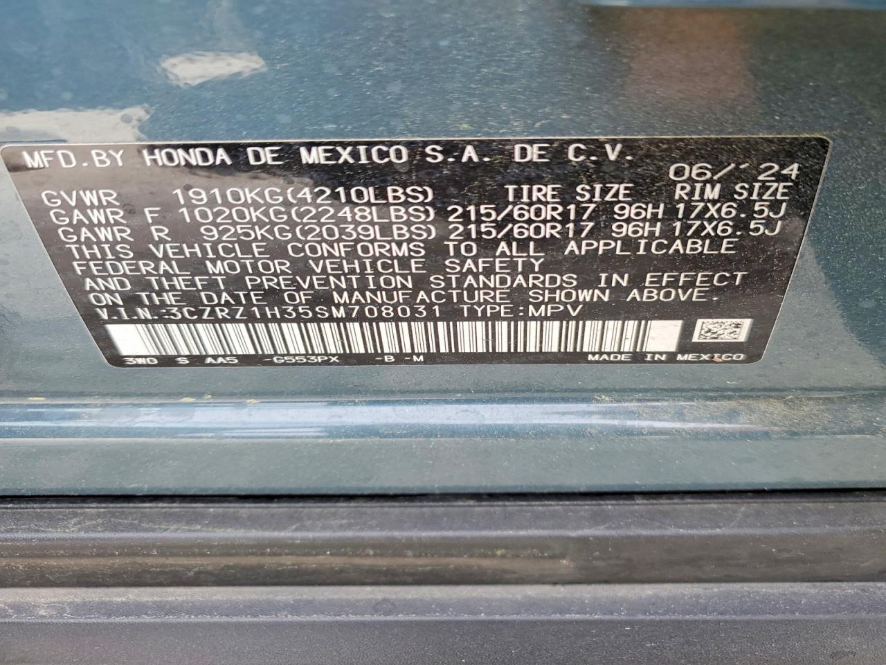 Honda HR-V Lx