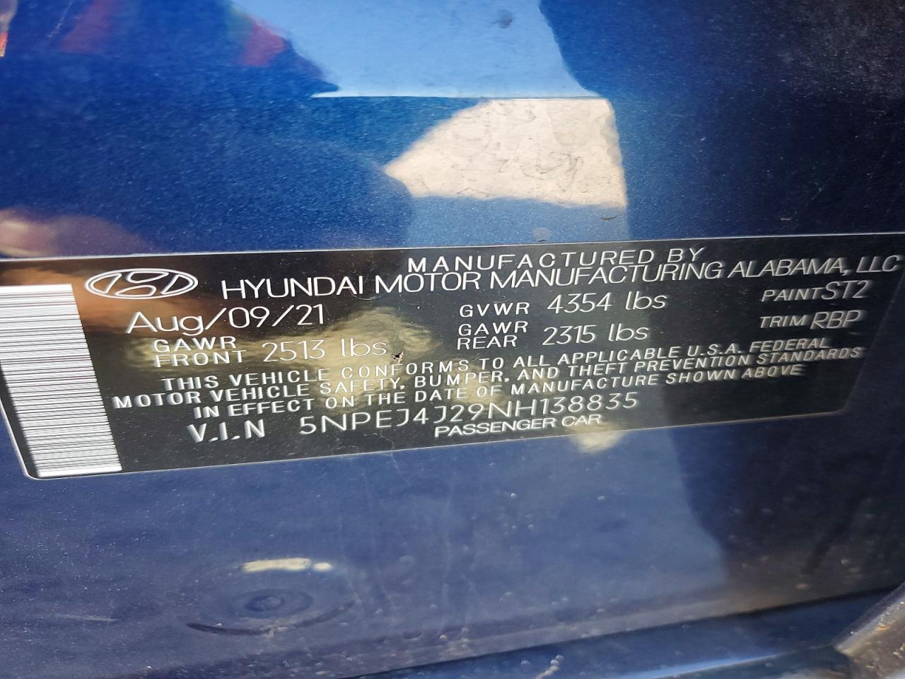 Hyundai SONATA Sel Plus