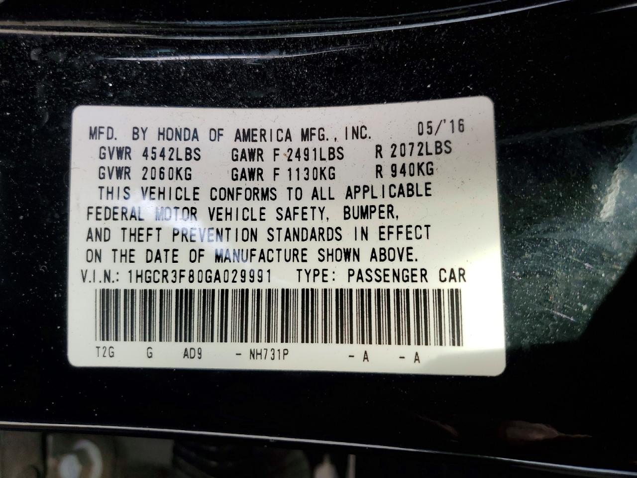 Honda Accord Exl